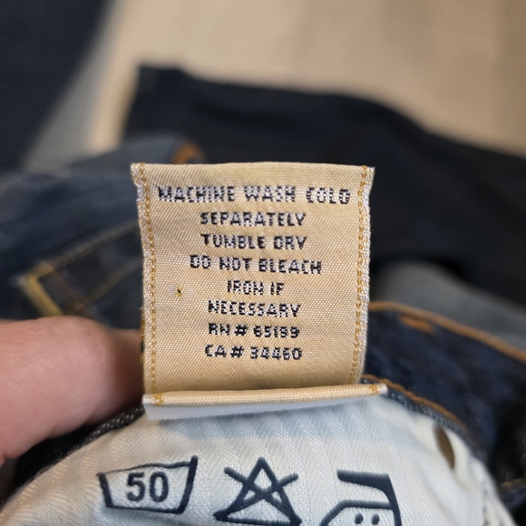 7 For All Mankind Dark Blue Flare Jeans - Picture 11 of 14